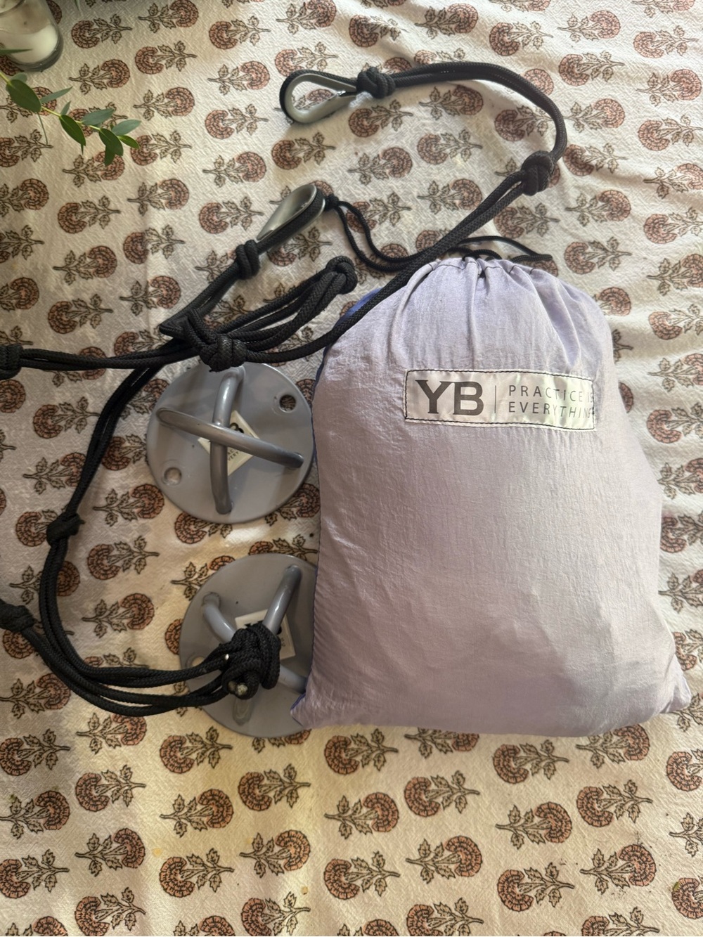 Lavender and Purple Yoga swing. All You Need to Get Setup
